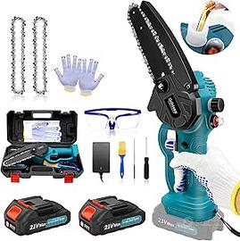 Mini Motosega a Batteria con 4000mAh Batterie Gold