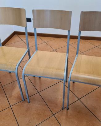 Sedie in ferro e legno