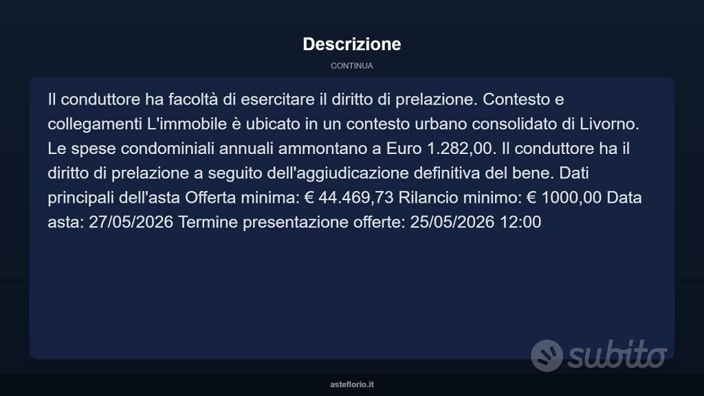 Appartamento – Livorno, Stazione, Consiglio di Zona 1 - Vista 4