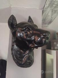 statua testa cane alano