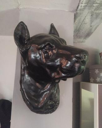 statua testa cane alano
