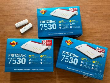 Lotto 3x FRITZ!Box 7530 + 2x Chiavette 4G Huawei