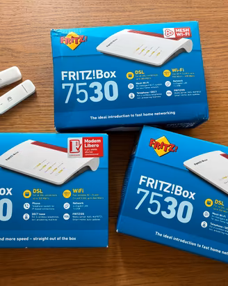 Lotto 3x FRITZ!Box 7530 + 2x Chiavette 4G Huawei