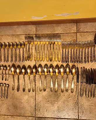 Servizio posate vintage argentate