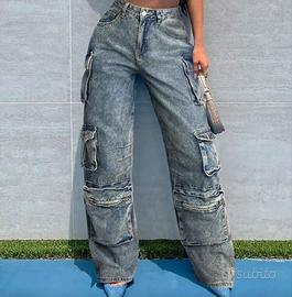 Jeans a gamba larga