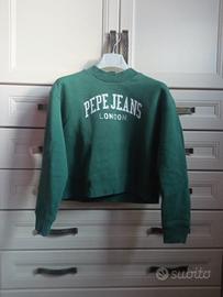 felpa verde pepe jeans