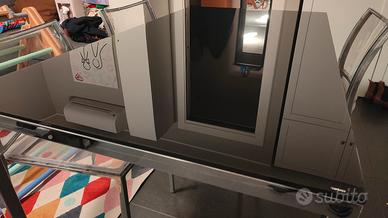 tavolo in vetro allungabile + 6 sedie in plexi