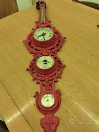 orologio da parete rosso 