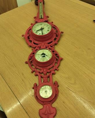 orologio da parete rosso 