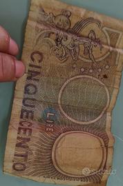 500 lire di carta collezionismo