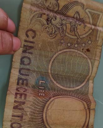 500 lire di carta collezionismo