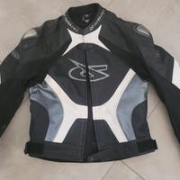 Giacca moto Giudici in vera pelle