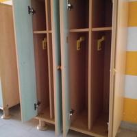 Armadietti bambini scuola infanzia