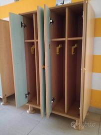 Armadietti bambini scuola infanzia