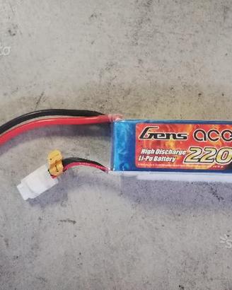 Batteria Lipo Gens Ace 2200 mAh 3S, 11,1 V 45 C