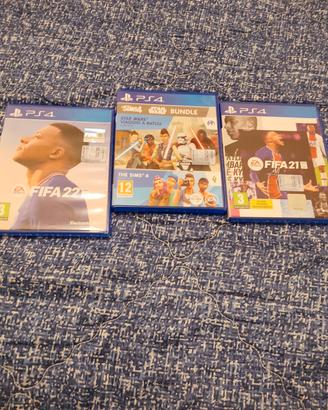 Lotto 3 Giochi PS4 - FIFA 22, FIFA 21 e The Sims 4