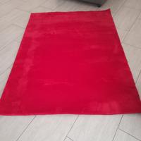 Tappeto Rosso in pelliccia corta