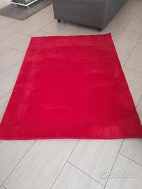 Tappeto Rosso in pelliccia corta