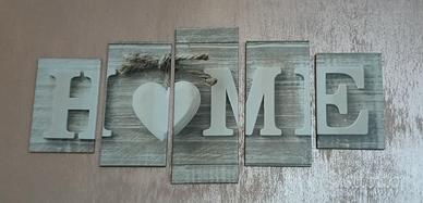 Quadro Moderno con scritta "Home"