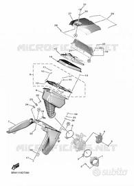 cassa filtro Yamaha yz 450 2018