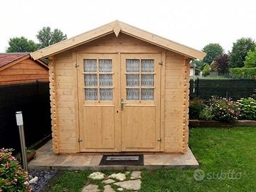 CASETTA DI LEGNO DANESE 250x250x222h - SPESS.34 mm