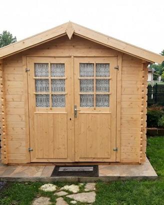 CASETTA DI LEGNO DANESE 250x250x222h - SPESS.34 mm
