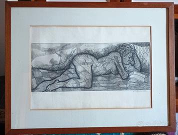 quadro con cornice  di Ferdinando Mandelli 