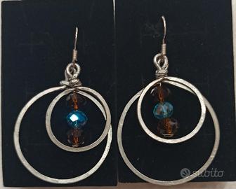 Orecchini il alluminio martellato