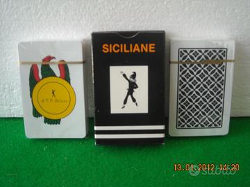 Mazzo carte SICILIANE plastica 100% lavabili ntp