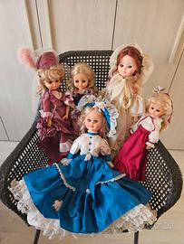 Lotto bambole damine vintage Furga Gabar
