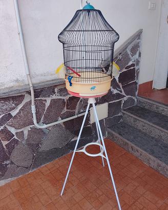 gabbia per pappagalli o canarini 