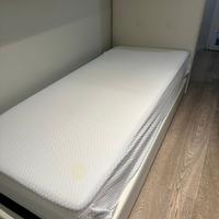 Letto singolo contenitore 80x190x25 con materasso