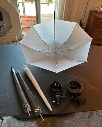 Softbox ombrelli fotografici con supporti Godox S1