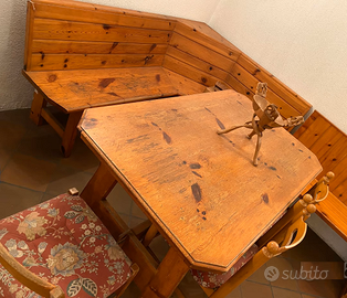 Tavolo Taverna panche sedie 