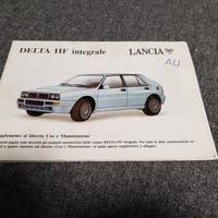 libretto uso e manutenzione lancia delta evo