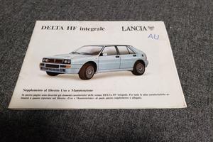 libretto uso e manutenzione lancia delta evo