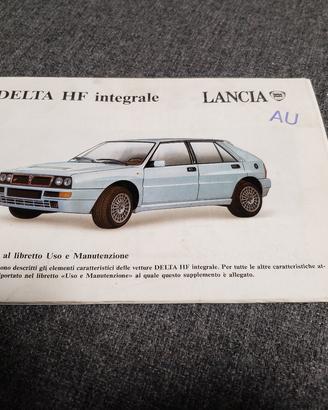 libretto uso e manutenzione lancia delta evo