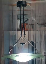 Lampadario sospensione postmoderno anni 80