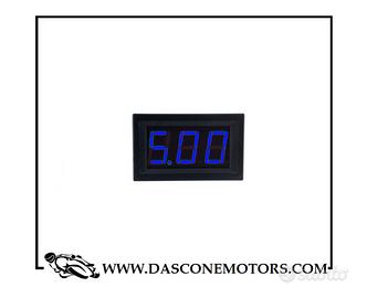 Mini Led blù Digital Voltmetro Tester Batteria Mot