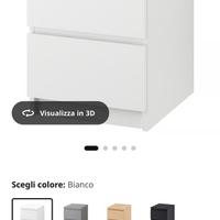 Comodino MALM bianco