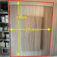 Letto matrimoniale king size a scomparsa