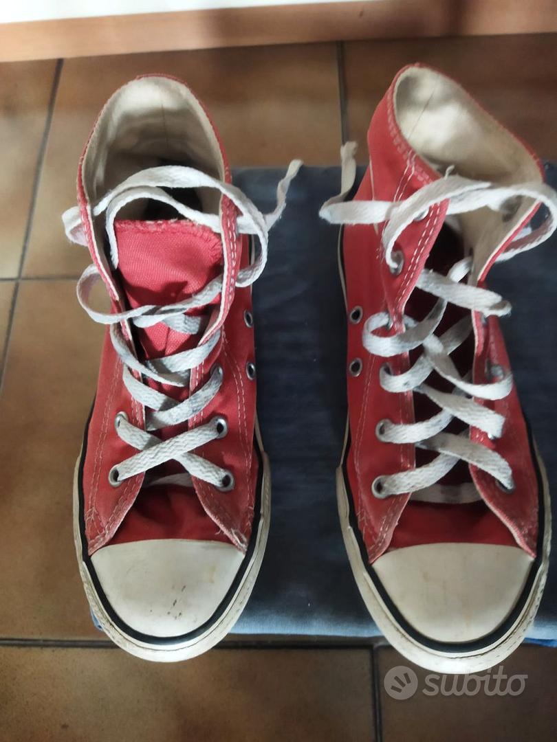 converse all star rosse alte Abbigliamento e Accessori In