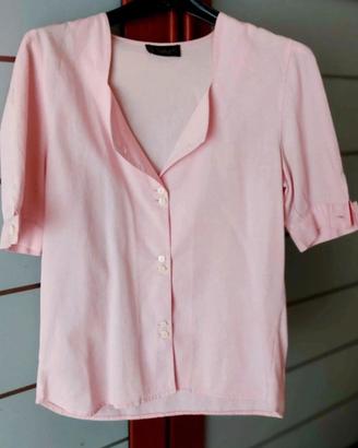 Camicia Rosa in Piquet Taddei&Co Made in Italy
