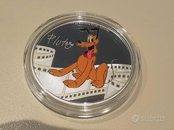 moneta argento 999 1oz pluto walt disney 