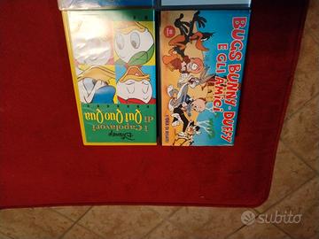 lotto 4 VHS cartoni animati 