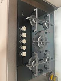 Piano cottura gas 5 fornelli Whirlpool