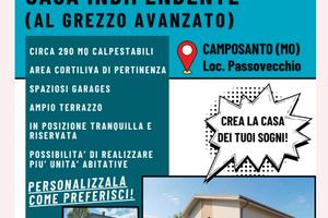 Casa indipendente, al grezzo avanzato