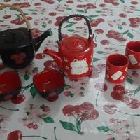 Set tazze da thè cinesi con teiera e tazzine