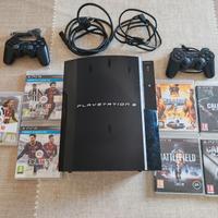 Lotto PS3 Fat 80 GB PlayStation con 9 videogiochi