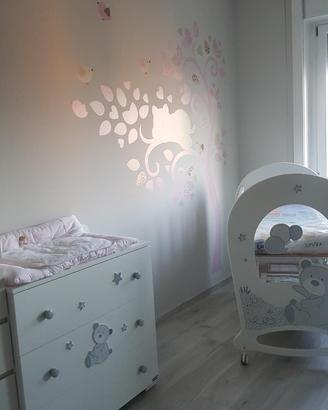 CAMERETTA BEBE' ERBESI:  LETTINO+COMO'/CASSETTIERA